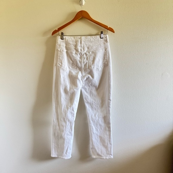 L’agence White Nevia Distressed Slouchy Straight-Leg Jeans size 28 - Picture 7 of 13